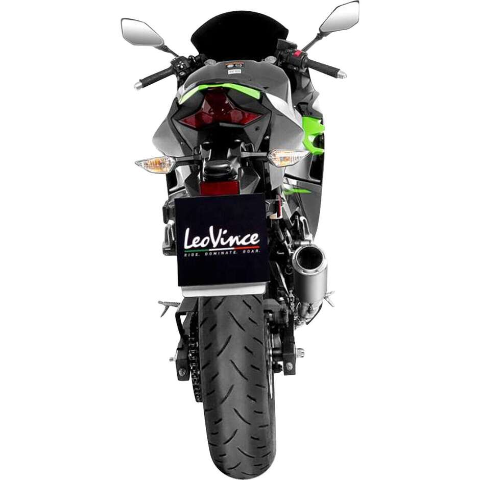 Leovince 15400TU LV CORSA Titanium Slip-On Exhaust Specific for KAWASAKI Ninja 400 (18-23); Z 400 (19-23); Ninja 500/SE (24-26); Z 500/SE (24-26)