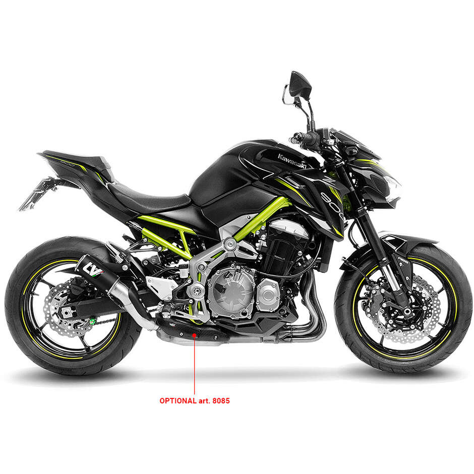 Leovince 15402BU CORSA BLACK EDITION Slip-On-Auspuff speziell für KAWASAKI Z900 (17-19); Z900A2 (18-24)