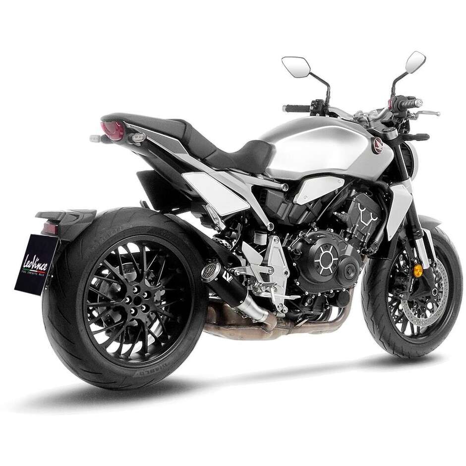 Leovince 15410SFB LV CORSA S Full Black Slip-On Exhaust Specific for HONDA CB 1000 R (18-24)