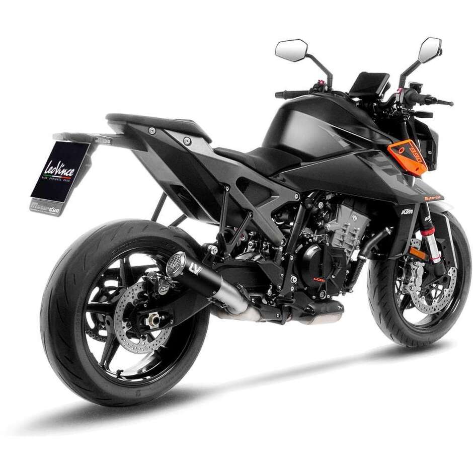 Leovince 15411SBU LV CORSA S Black Edition Slip-On Exhaust Specific for KTM 990 DUKE / R (24-26)