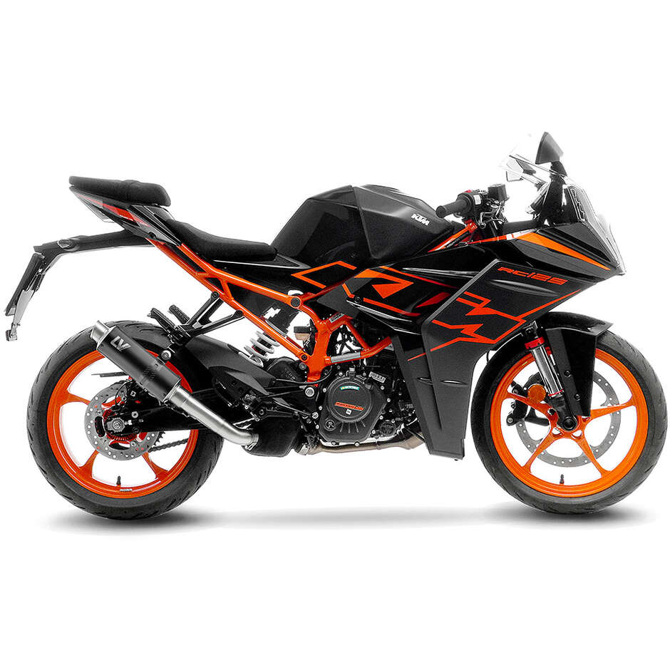 Leovince 15501BU GP CORSA BLACK EDITION Slip-On Exhaust Specific For KTM RC125/390 (22-23)