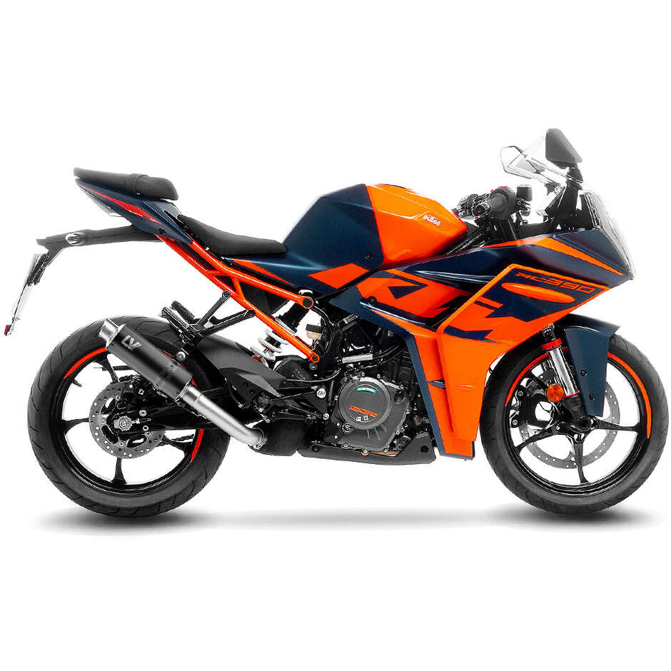 Leovince 15501BU GP CORSA BLACK EDITION Slip-On Exhaust Specific For KTM RC125/390 (22-23)