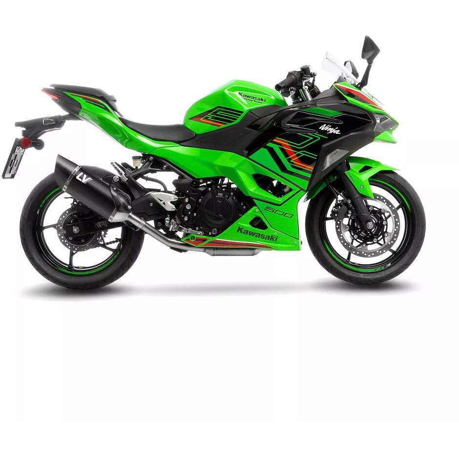Leovince 15607B LV-14R BLACK EDITION Slip-On Exhaust Specific For KAWASAKI Ninja400/500/SE - Z500/SE (24-25); Z400 (19-25)