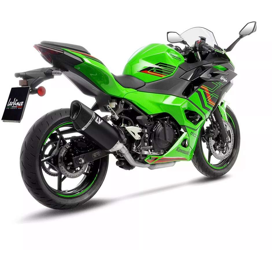 Leovince 15607B LV-14R BLACK EDITION Slip-On Exhaust Specific For KAWASAKI Ninja400/500/SE - Z500/SE (24-25); Z400 (19-25)