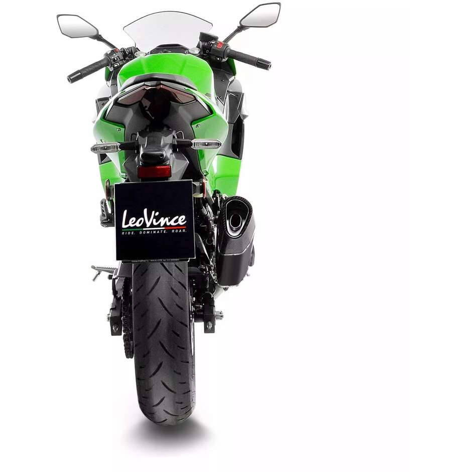 Leovince 15607B LV-14R BLACK EDITION Slip-On Exhaust Specific For KAWASAKI Ninja400/500/SE - Z500/SE (24-25); Z400 (19-25)