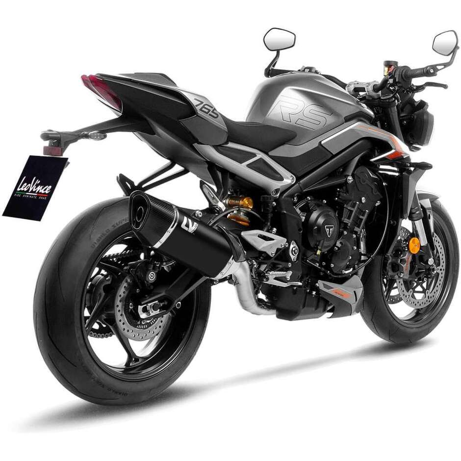 Leovince 15608BU LV-14 R BLACK EDITION Full-System Complete Exhaust Specific For TRIUMPH Street Triple765 R/RS/A2 (23-24)