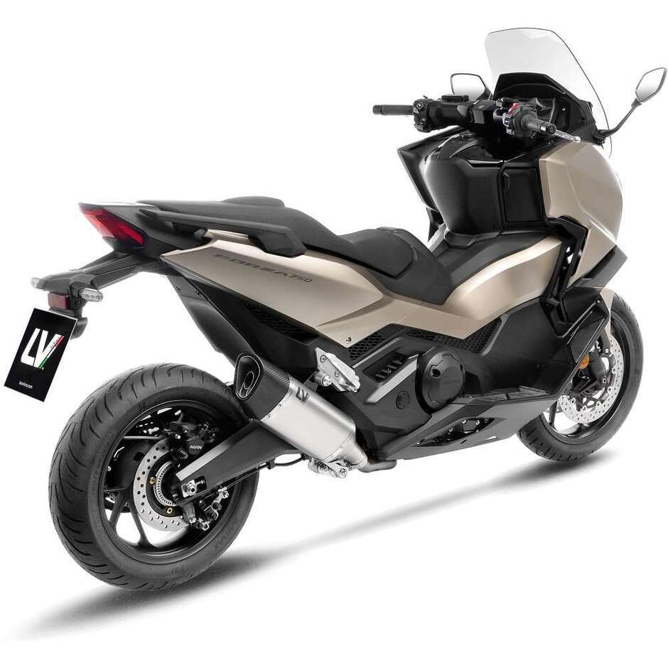 Leovince 15614T LV-14 R Titanium Slip-On Exhaust Specific for HONDA X-ADV (17-26); Forza 750 (21-26)
