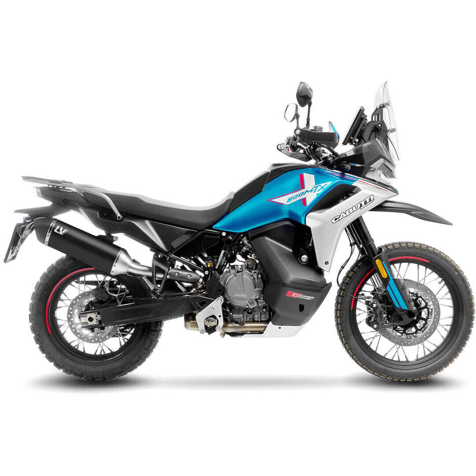 Leovince 15618B LV-14 Black Edition Slip-On Exhaust Specific For CF MOTO 800 MT (22-26); 800 MT-X (25-26); Husqvarna NORDEN 901 (22-26); KTM 790 Adventure/R (23-26); 890 Adventure / L A2 / R / Rally (21-26); KTM 890 SMT (23-26)