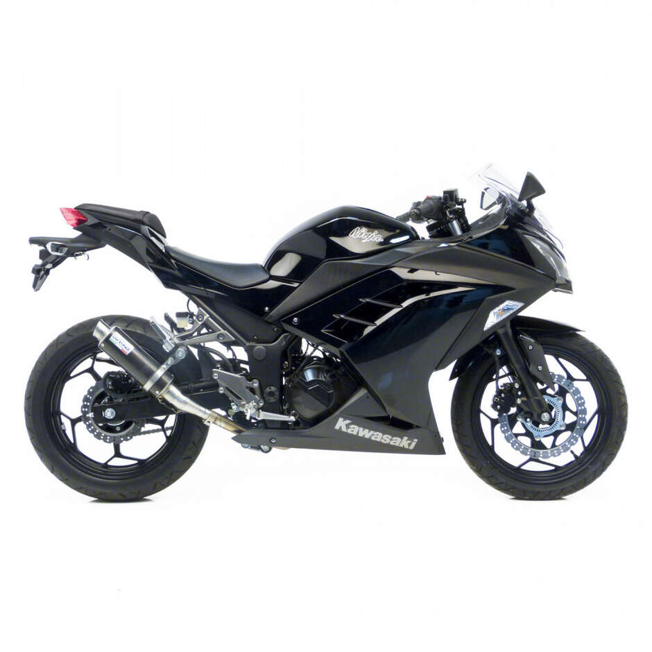 Leovince 3293U GP CORSA Slip-On Exhaust Specific for KAWASAKI Ninja250R/300R (13-16); Z250/300 (15-16)