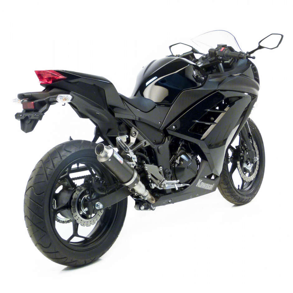 Leovince 3293U GP CORSA Slip-On Exhaust Specific for KAWASAKI Ninja250R/300R (13-16); Z250/300 (15-16)