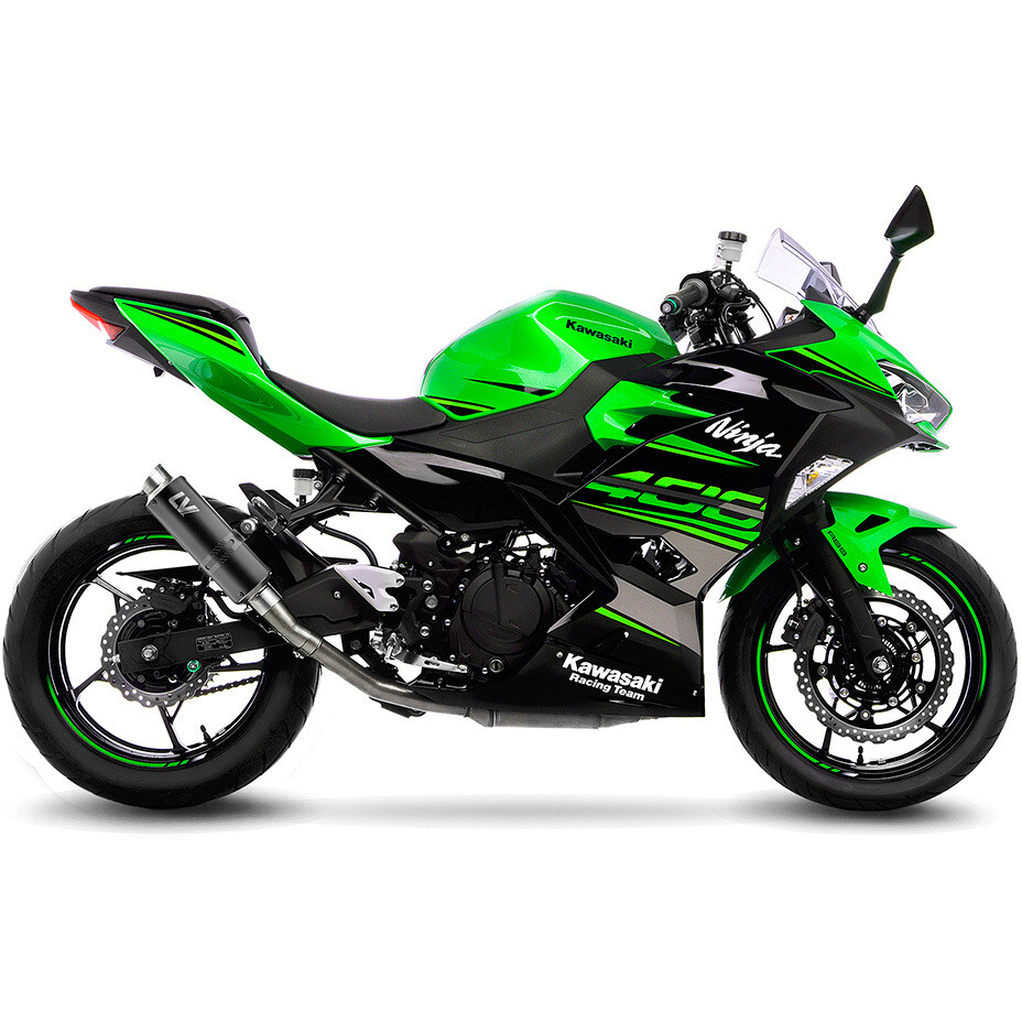 Leovince 3389BU GP CORSA BLACK EDITION Slip-On Exhaust Specific For Ninja400 (18-23); Z400 (19-23); Ninja500 - Z500/SE (24-25)
