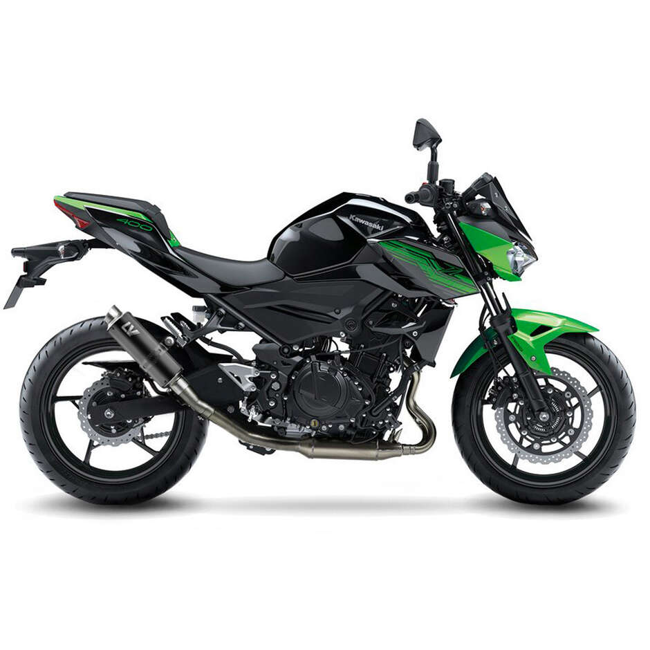 Leovince 3389BU GP CORSA BLACK EDITION Slip-On Exhaust Specific For Ninja400 (18-23); Z400 (19-23); Ninja500 - Z500/SE (24-25)