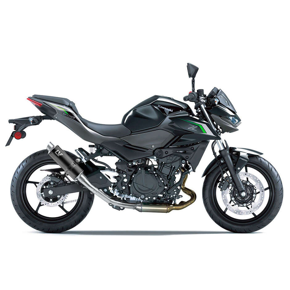 Leovince 3389EBU GP CORSA EVO BLACK Slip-On Exhaust Specific For KAWASAKI Ninja500 - Z500 (24-25); Ninja400 (18-23); Z400 (19-23)