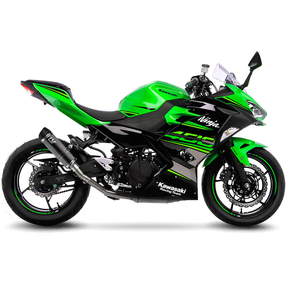 Leovince 3389EBU GP CORSA EVO BLACK Slip-On Exhaust Specific For KAWASAKI Ninja500 - Z500 (24-25); Ninja400 (18-23); Z400 (19-23)