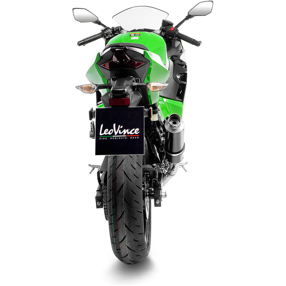 Leovince 3389U GP CORSA Slip-On Exhaust Specific For KAWASAKI Ninja500 - Z500 (24-25); Ninja400 (18-23); Z400 (19-23)