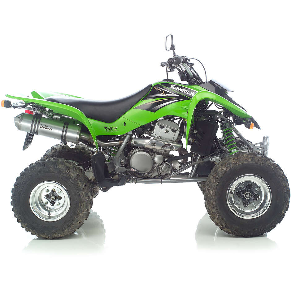 Leovince 3914E X3 Slip-On Exhaust Specific For KAWASAKI KFX (03-06); SUZUKI LTZ (03-08)