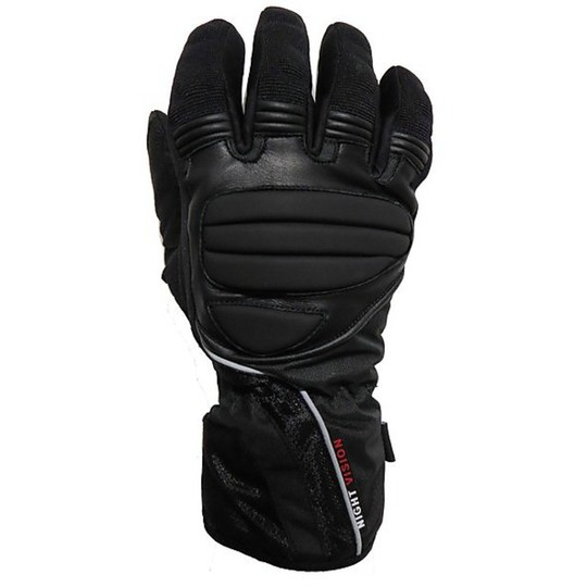 Les gants de moto d'hiver jugent le tissu de vision de nuit avec des renforts