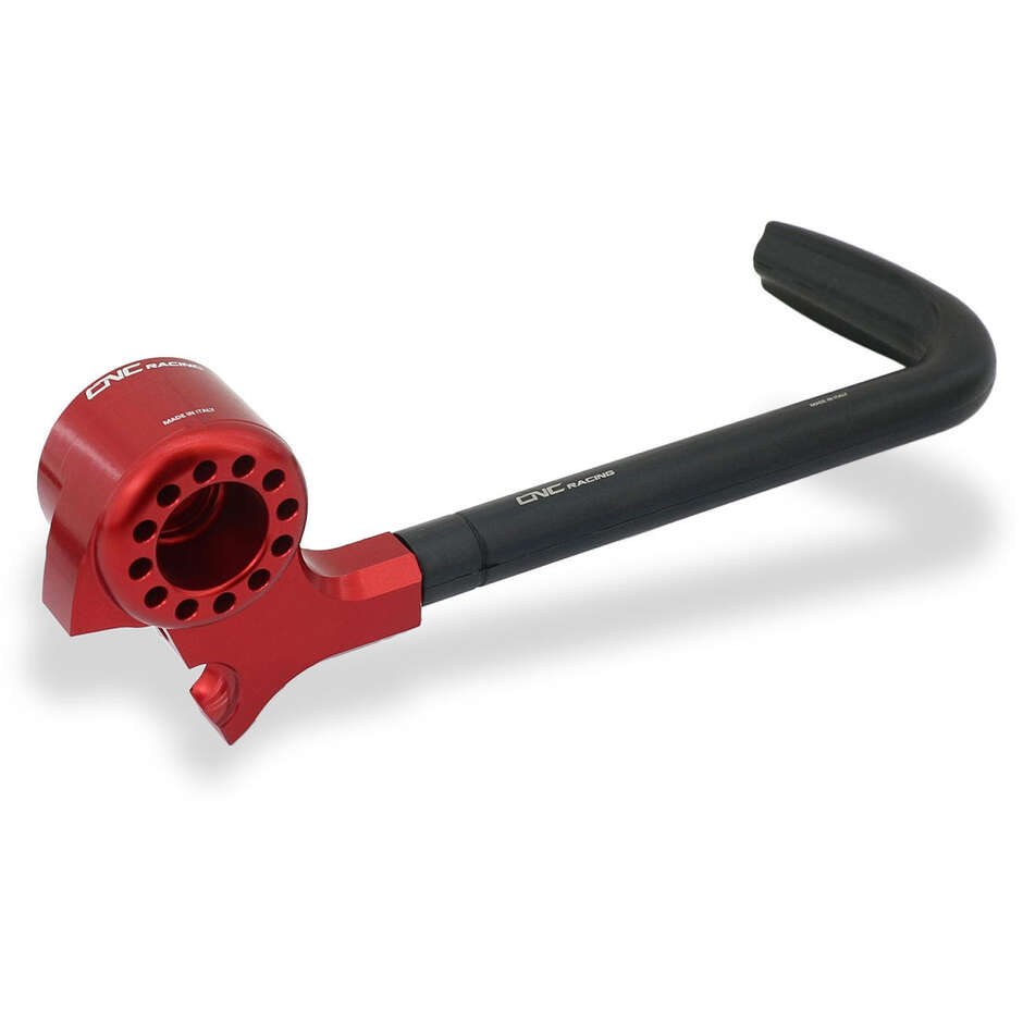 Lever-Guard Street PLM01 - Front brake lever guard with mirror mount CNC Racing Red