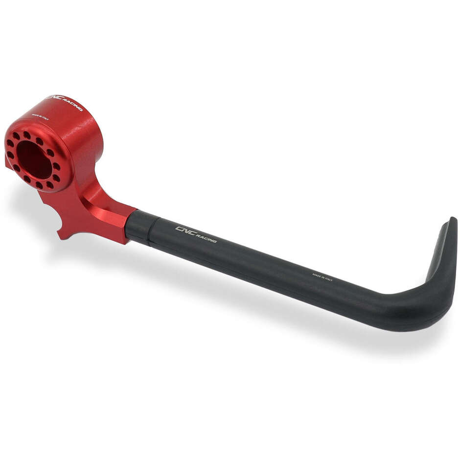 Lever-Guard Street PLM01 - Front brake lever guard with mirror mount CNC Racing Red