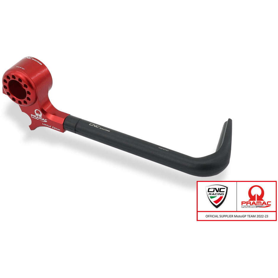 Lever-Guard Street PLM01 - Protezione leva freno anteriore con attacco specchio - Pramac Racing Limited Edition CNC Racing Rosso