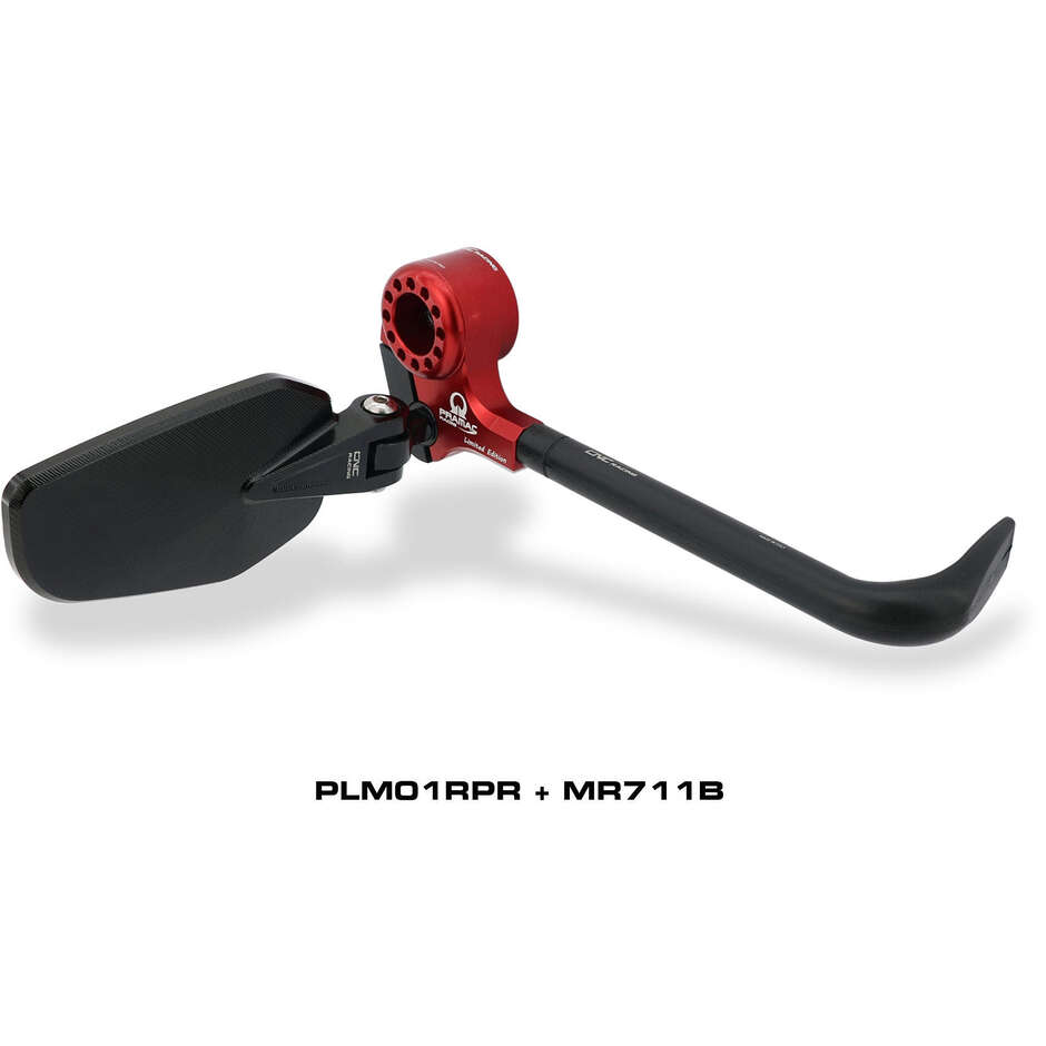 Lever-Guard Street PLM01 - Protezione leva freno anteriore con attacco specchio - Pramac Racing Limited Edition CNC Racing Rosso