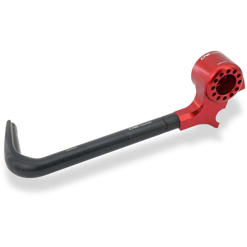 Lever-Guard Street PLM02 - Clutch Lever Guard with Mirror Mount CNC Racing Red