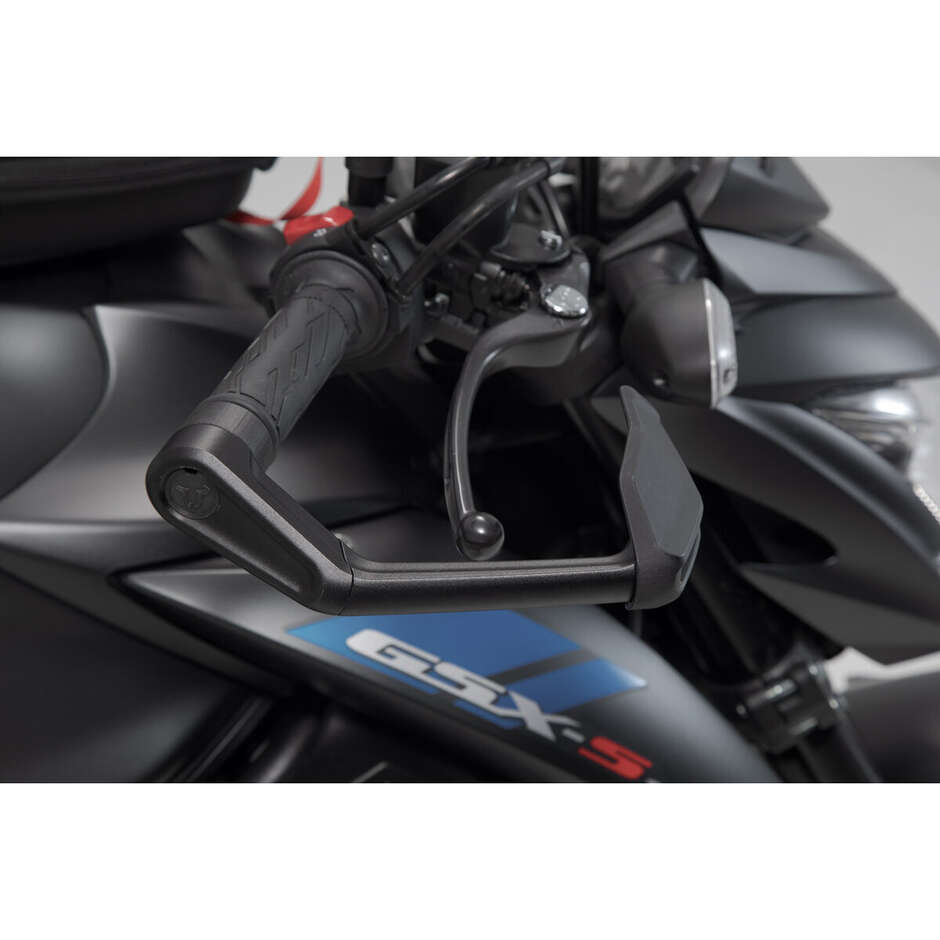 Lever Guards with Wind Deflector Black Sw-Motech LVG.05.934.11000/B for Suzuki GSX-S Models