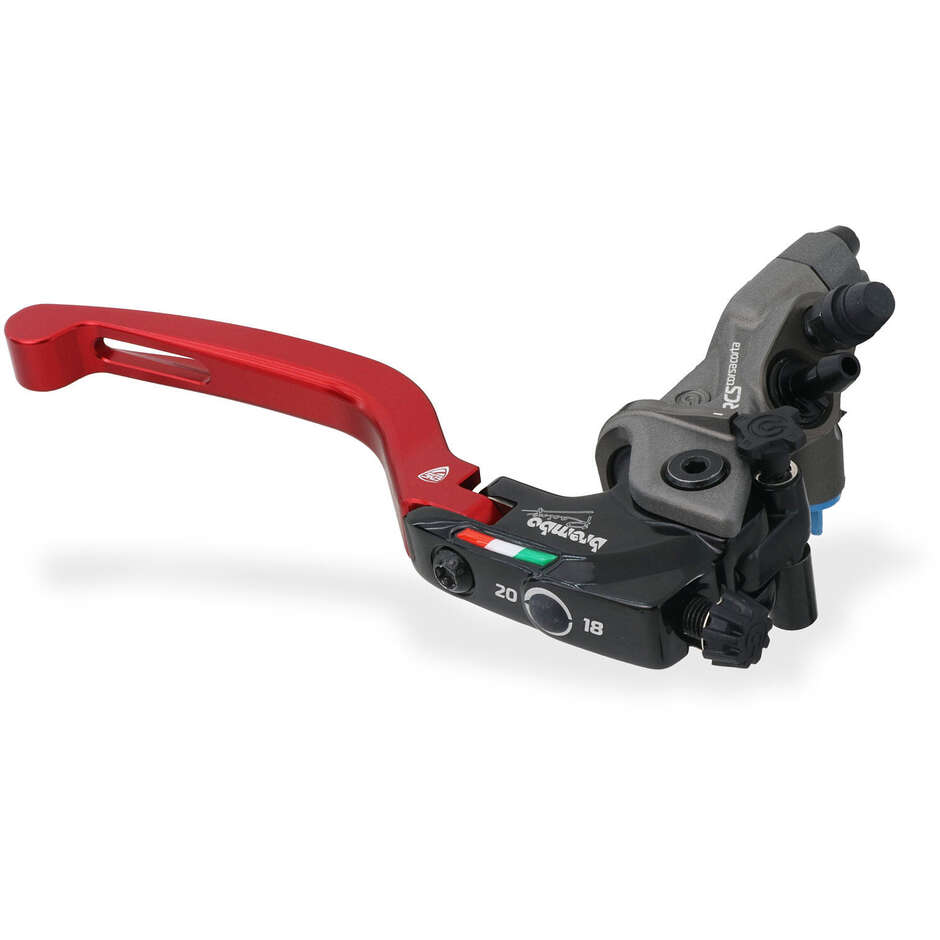 Lever IFL02 short final part for Brembo RCS CorsaCorta CNC Racing radial master cylinders Red