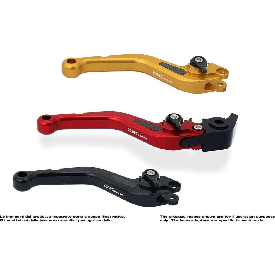 Levier de frein LBS19 - Modèle court CNC Racing Noir