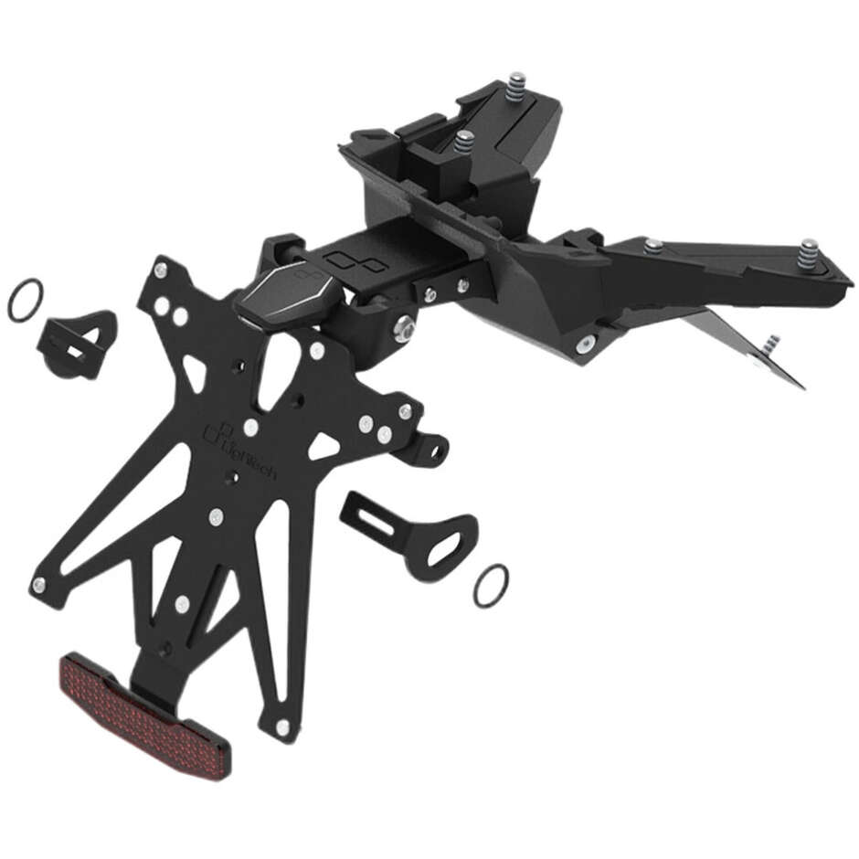 Lightech Adjustable License Plate Holder Kit Specific for Honda X-ADV (2021-24) - (For FRANCE AND SWITZERLAND Countries)