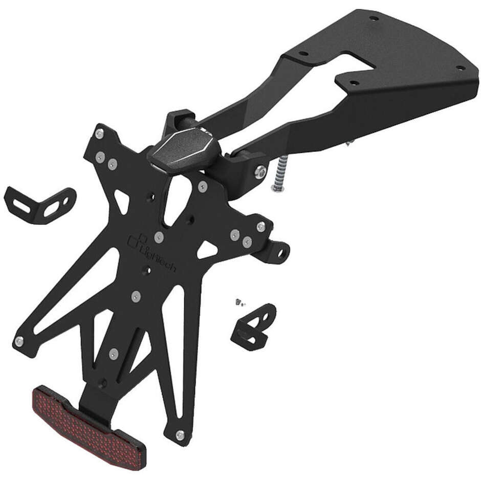Lightech Adjustable License Plate Holder Kit Specific for Triumph Scrambler 400; Speed 400 (2023-24)