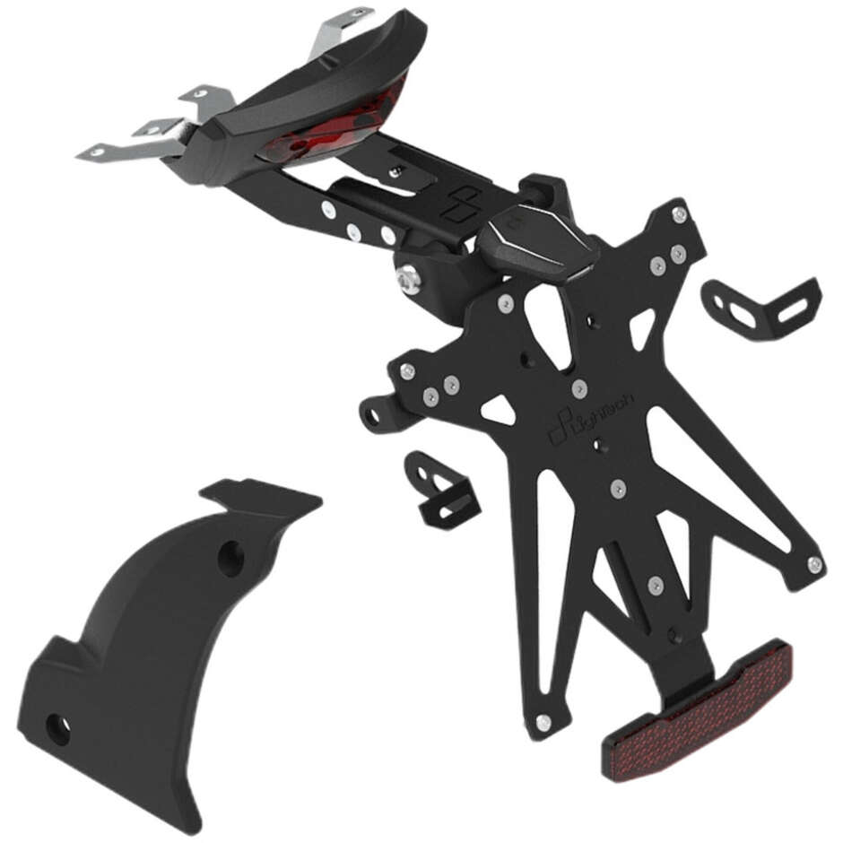 Lightech Adjustable License Plate Holder Kit Specific for Triumph Trident 660 (2021-24) - (For FRANCE AND SWITZERLAND Countries)