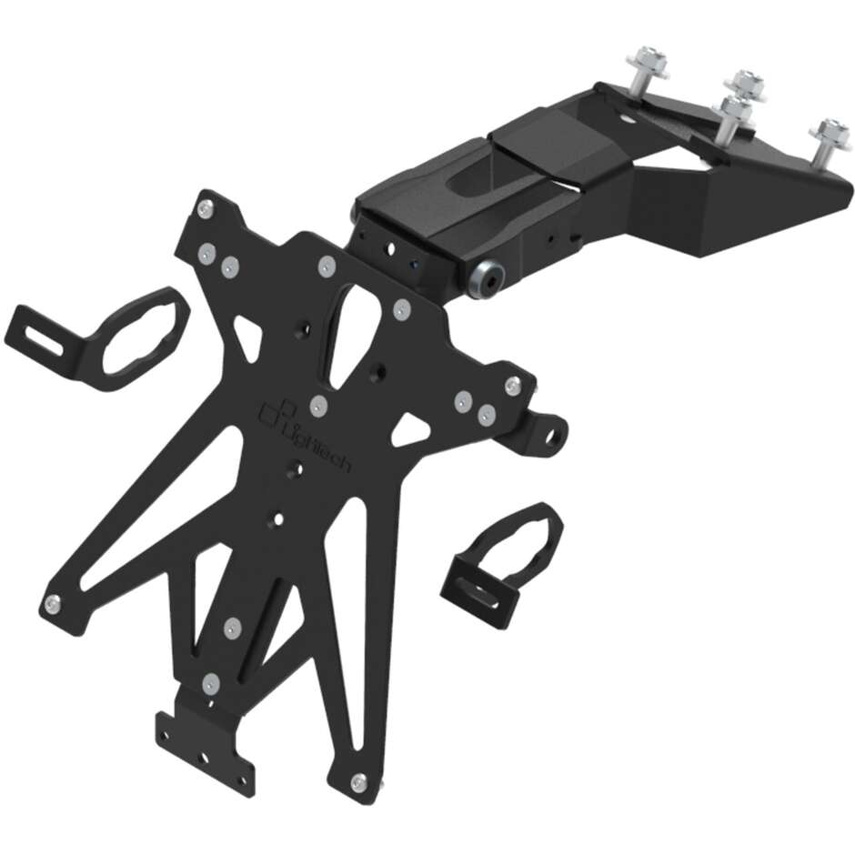 Lightech Adjustable License Plate Holder Specific for Kawasaki Z 650 / Z 650 S (2016-25); Ninja 650 (2016-26)