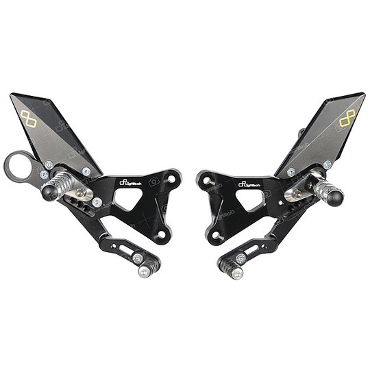 Lightech Adjustable Rear Sets FTRBM001 Fixed Footrests for BMW S 1000R (14-16) / S 1000RR / HP4 (09-14)