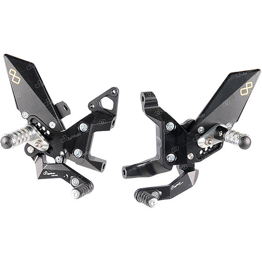Lightech Adjustable Rear Sets FTRDU010w Articulated footrest for Ducati Panigale 899/959/1199/1299