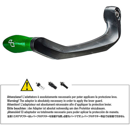LighTech ISS109LA Aluminum CLUTCH Lever Protection With Green Terminal