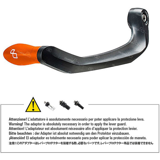 LighTech ISS109LA Aluminum Clutch Lever Protection With Orange Terminal