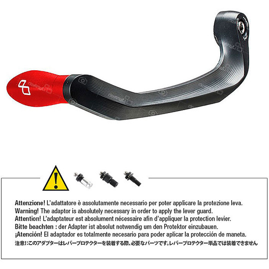 LighTech ISS109LA Aluminum Clutch Lever Protection With Red Terminal