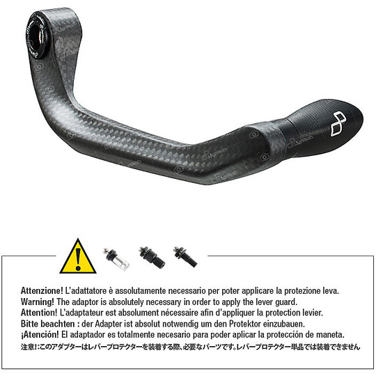 LighTech ISS111RC Carbon Brake Lever Protection With Black Terminal