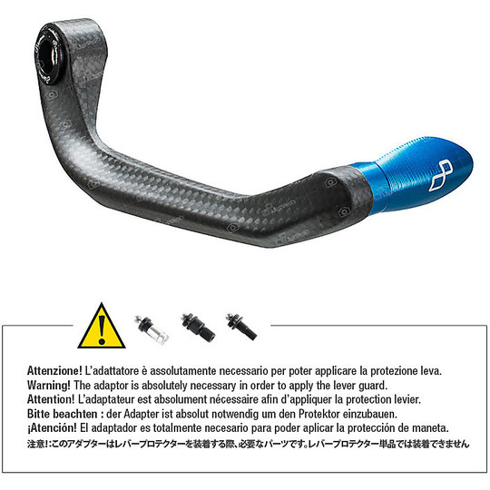 LighTech ISS111RC Carbon Brake Lever Protection With Cobalt Terminal