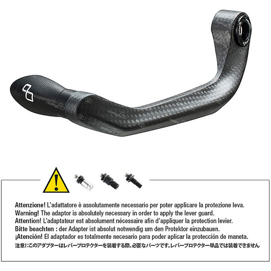 LighTech ISS112LC Carbon CLUTCH Lever Protection With Black Terminal