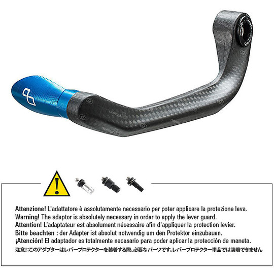 LighTech ISS112LC Carbon CLUTCH Lever Protection With Cobalt Terminal