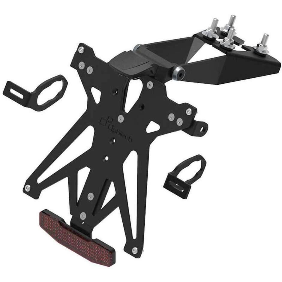 Lightech Verstellbarer Kennzeichenhalter-Satz, speziell für Kawasaki Ninja 250 (2018-20); Ninja 400/ Z400 (2017-23); Ninja 500 (2024-26); Z500 (24-26)