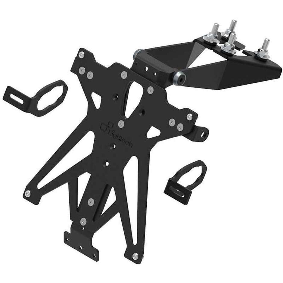 Lightech Verstellbarer Kennzeichenhalter speziell für Kawasaki Ninja 250 (2018-20); Ninja 400/ Z400 (2017-23); Ninja 500 (2024-26); Z500 (2024-26)