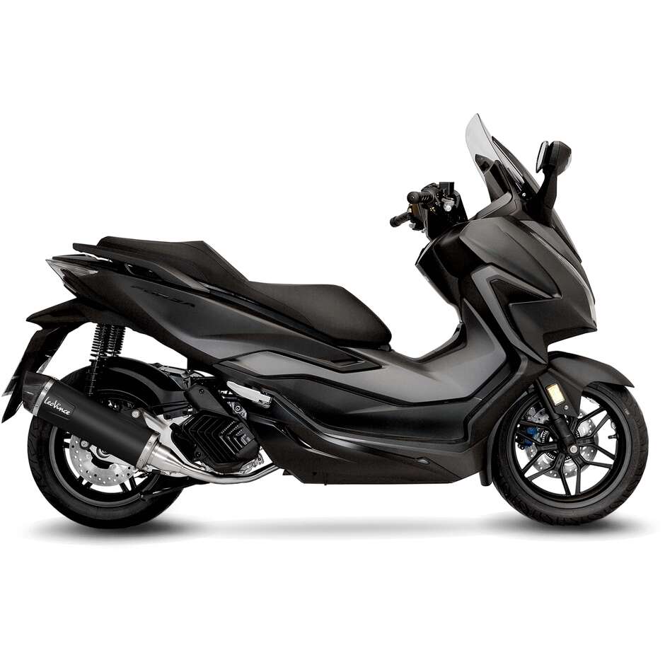 Ligne d'échappement complète Leovince 14076K BLACK, spécifique pour HONDA Forza 125 (21-24)