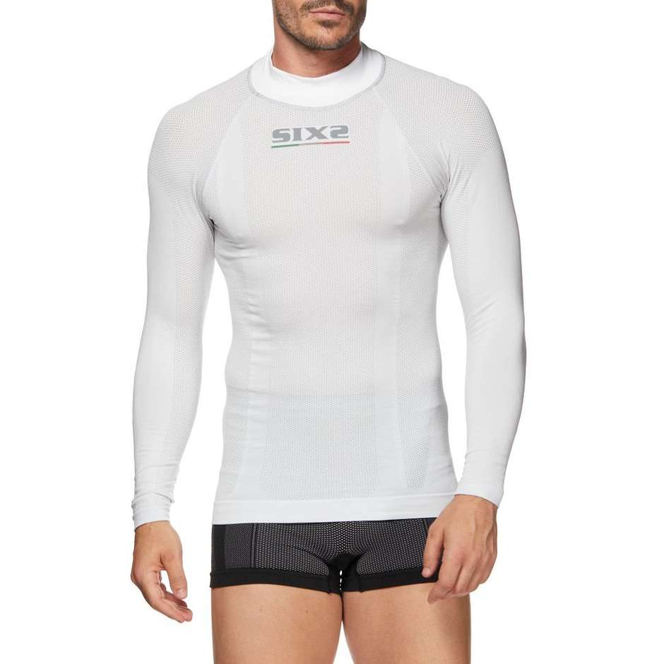 Long-sleeved turtleneck underwear Sixs White
