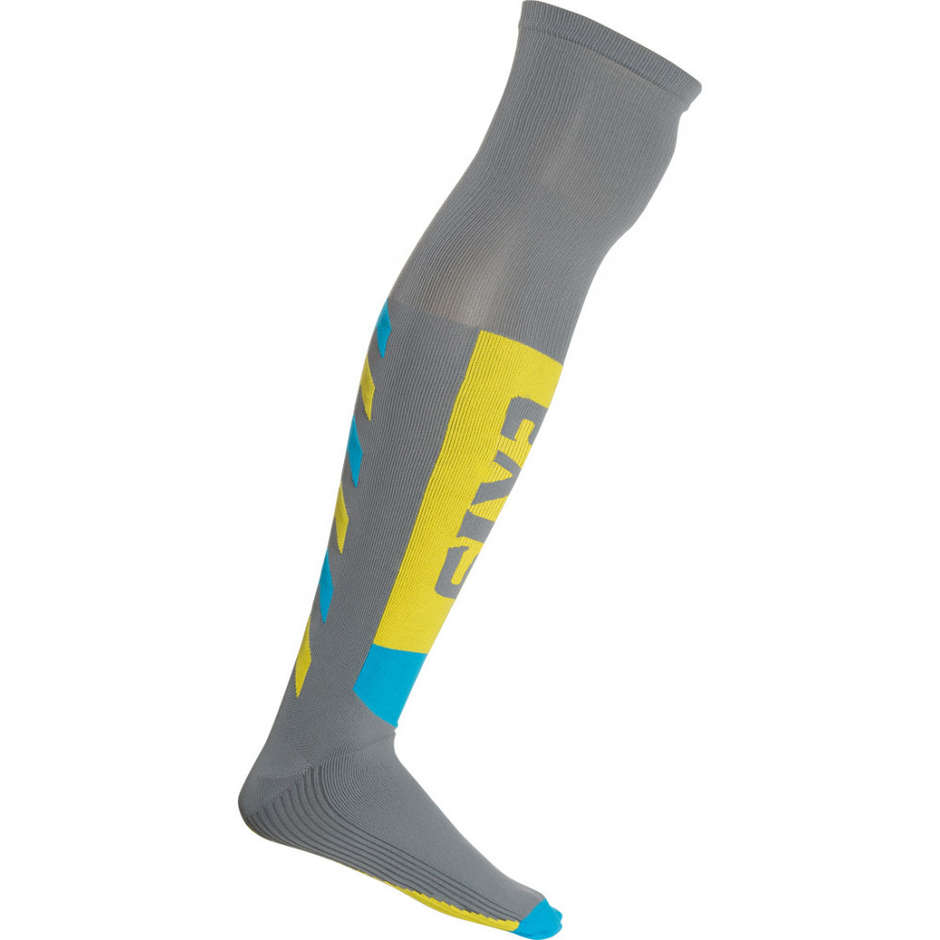 Long Socks Sixs off-road long Yellow gray