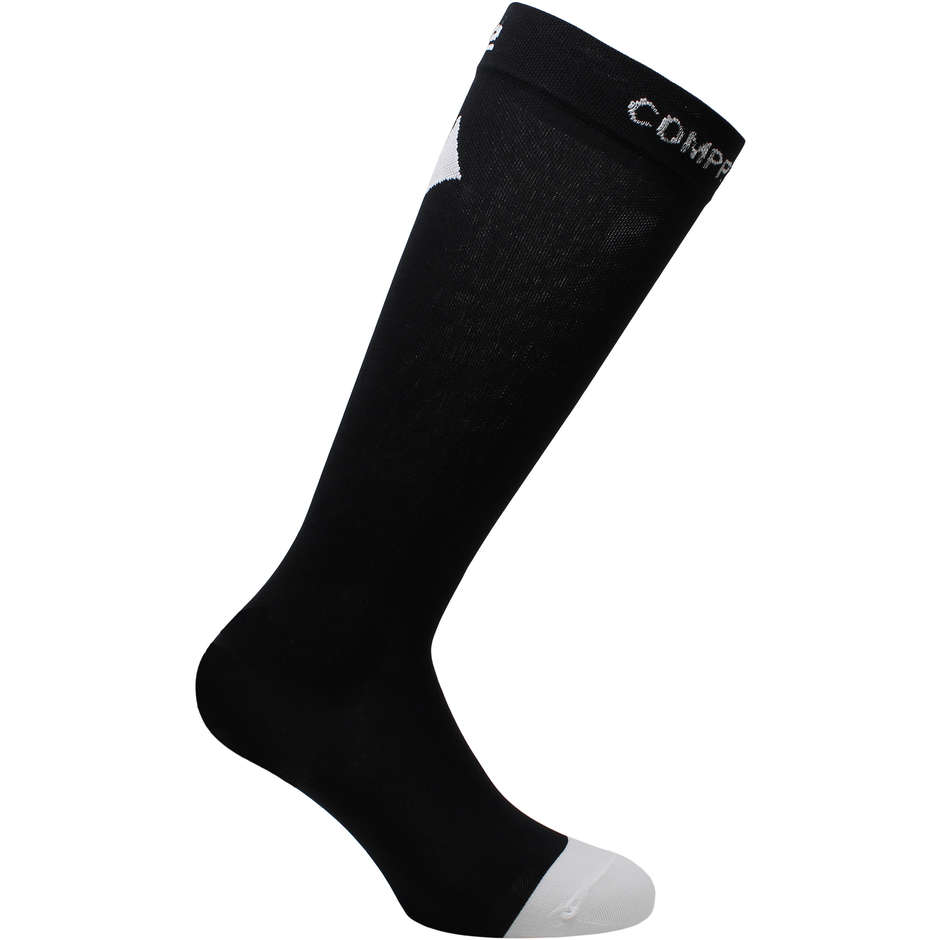 Long Stocking Compression Technique Sixs Recovery Black White