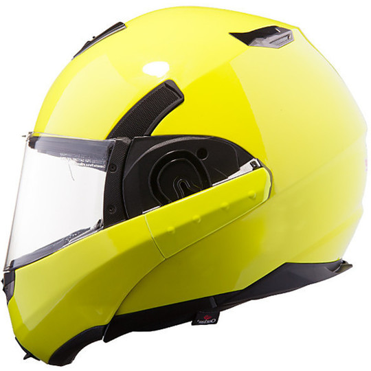 Ls2 393.1 Modular Motorrad Helm Visier Konvertieren Kipper Doppelte gelbe Fluo