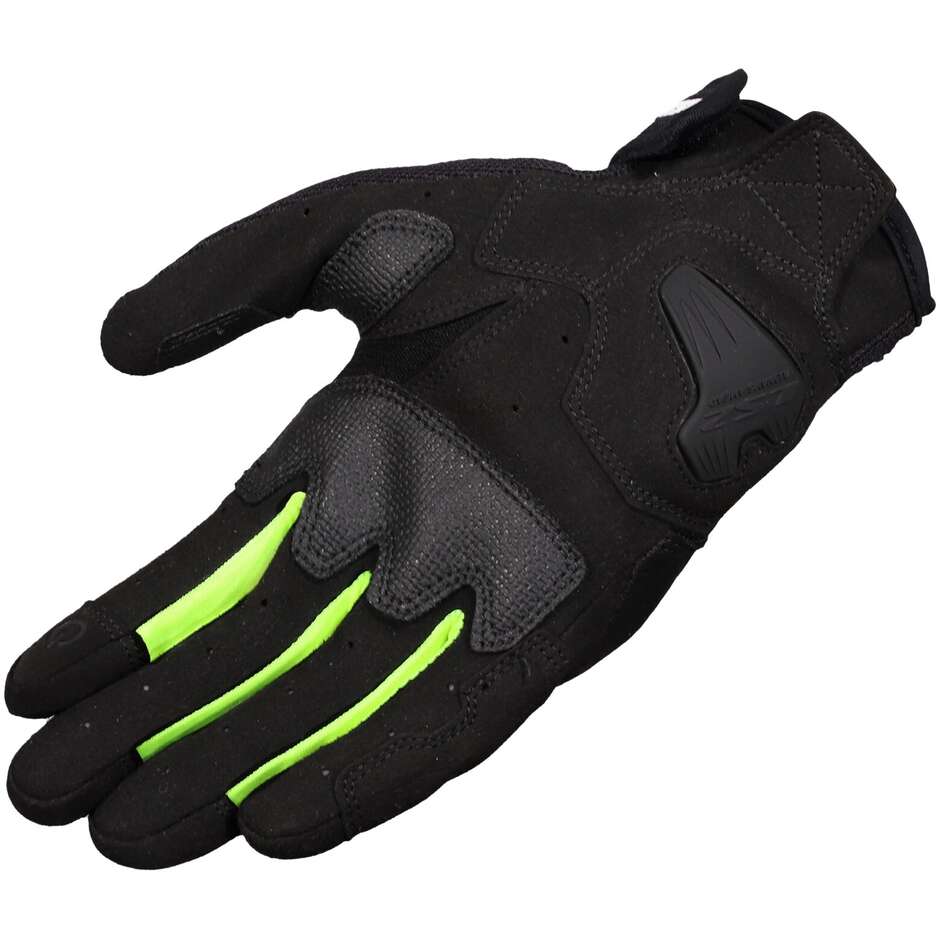 LS2 ATOM MAN Motorradhandschuhe Schwarz HV Gelb
